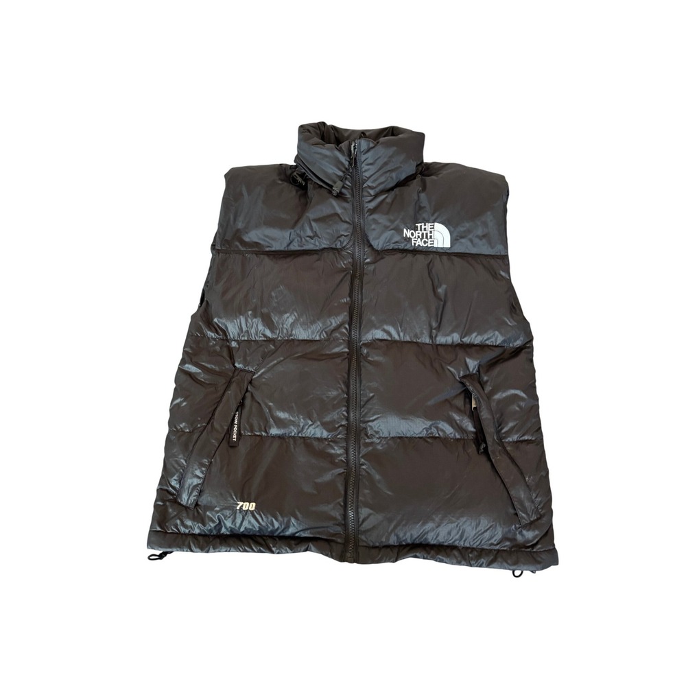 The North Face Nuptse 700 Down Puffer Vest Black Womens Medium Full Zip